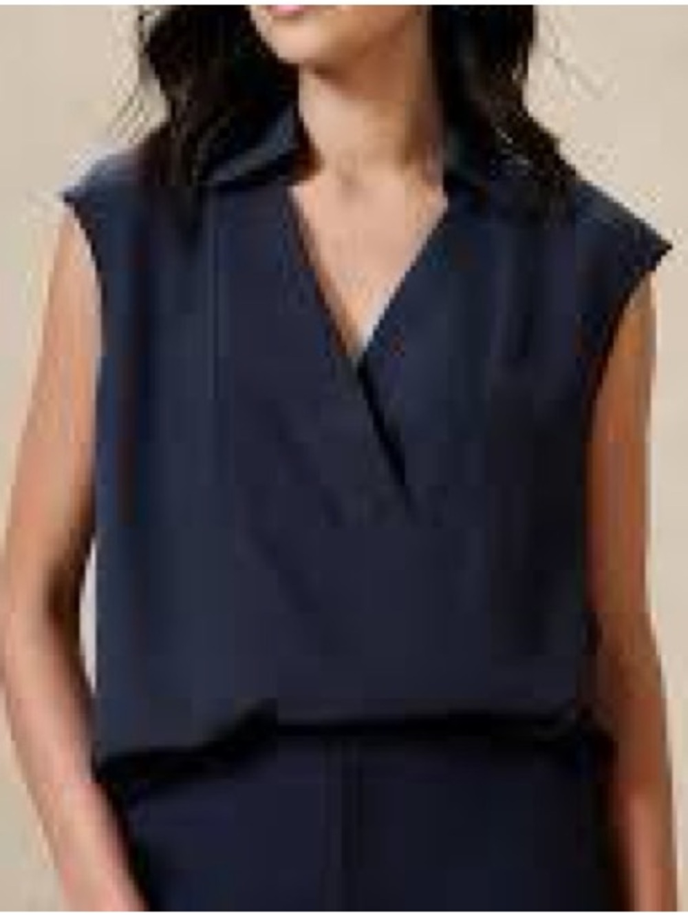 Banana Republic Collared Bib Top
